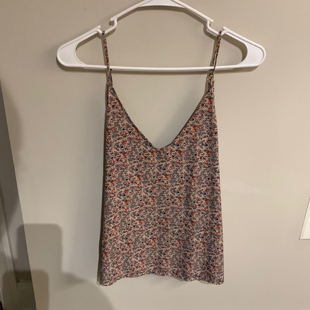 Abercrombie & Fitch • Pink Flower Designed Tank Top